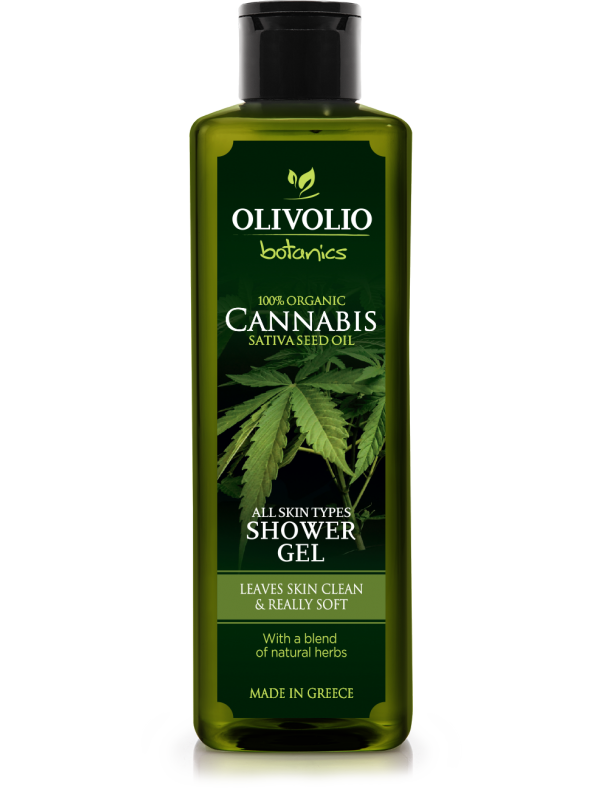 Olivolio Cannabis Oil -CBD- Shower Gel 250 ml  THC<0.2%-HHC FREE1