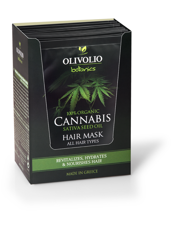 Olivolio Cannabis Oil - CBD - Hair Mask All Hair types 12 pcs X 20 ml1