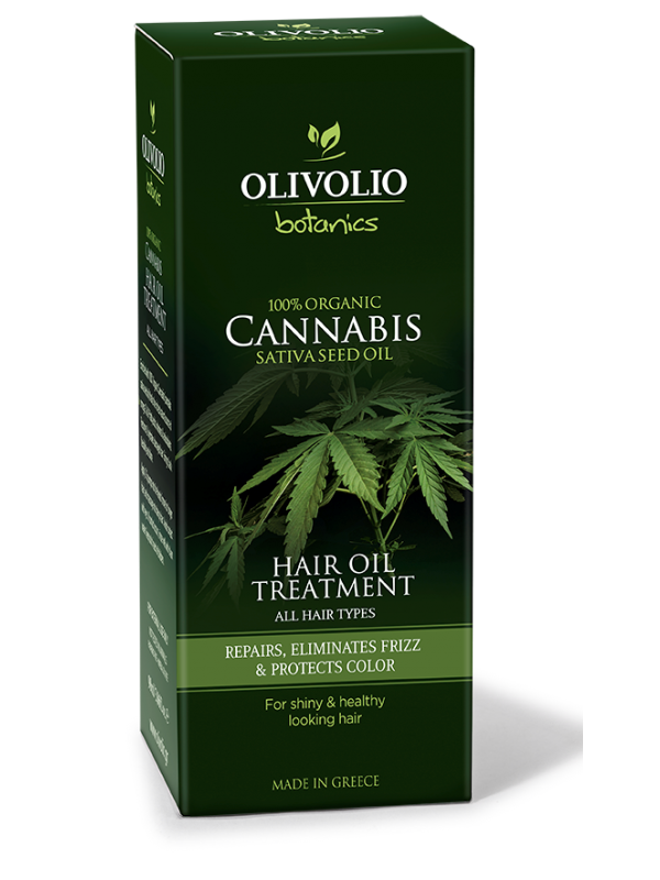 Olivolio Cannabis Oil -CBD- Hair Oil Treatment All Hair Types 90 ml  THC<0.2%-HHC FREE1